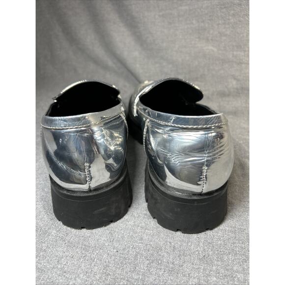 Nine West Garren3 Slip-On Loafers, Silver, Women's 10 M - Picture 4 of 9